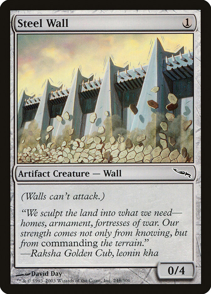Steel Wall card front