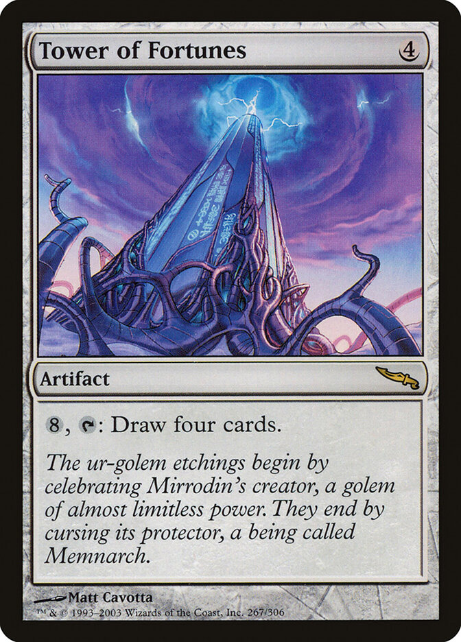 Tower of Fortunes card front