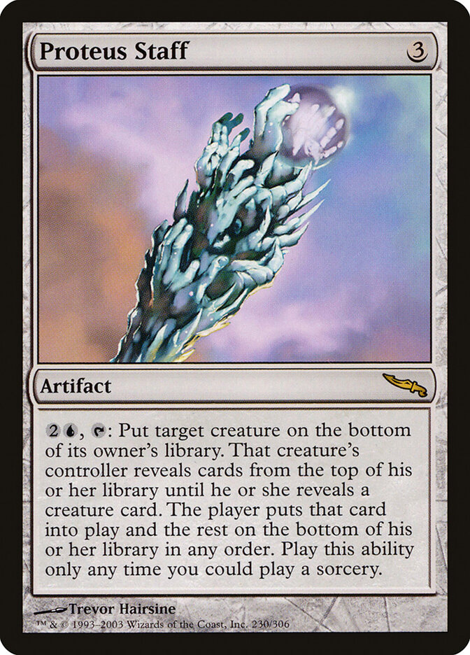 Proteus Staff card front