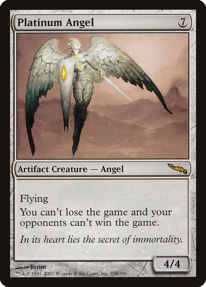 Platinum Angel card front