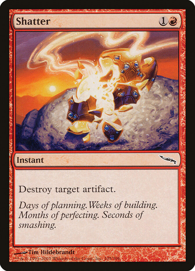 Shatter card front