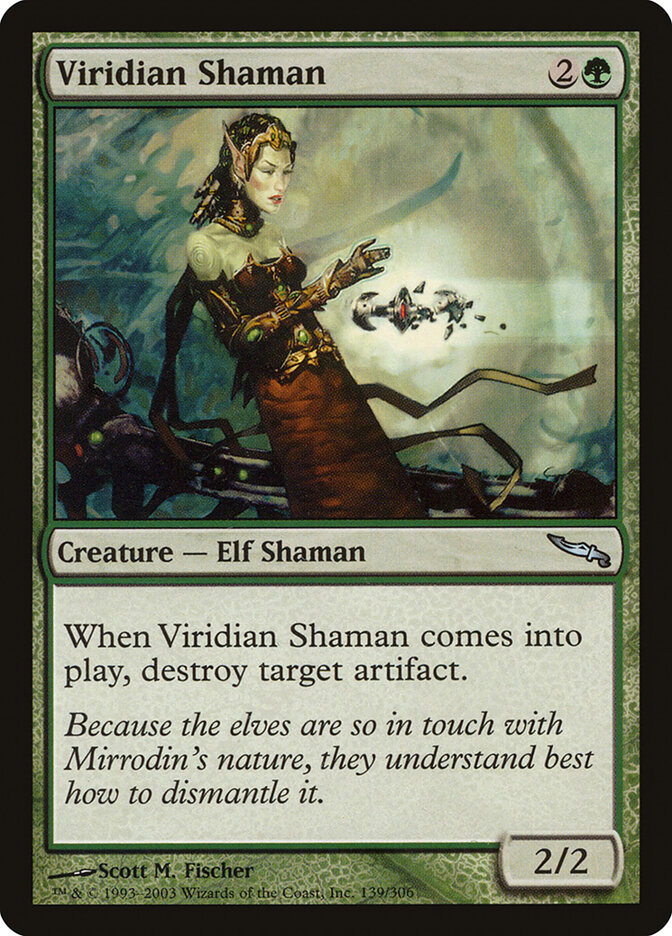 Viridian Shaman card front