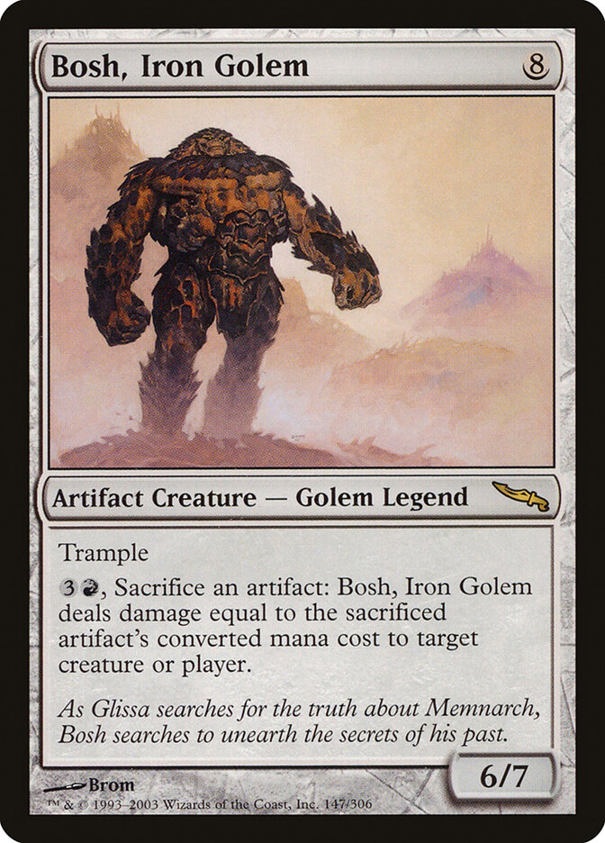 Bosh, Iron Golem card front