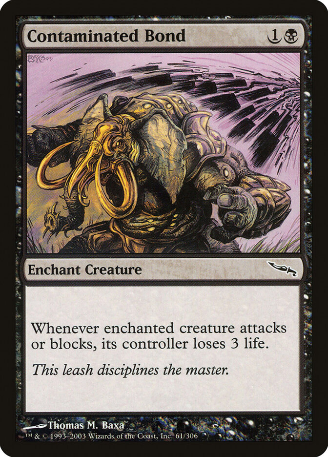 Contaminated Bond card front