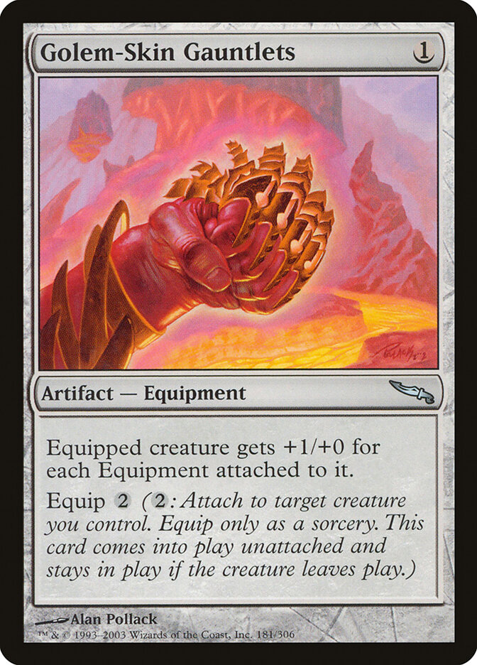 Golem-Skin Gauntlets card front