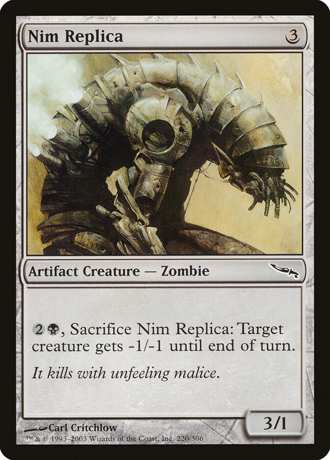 Nim Replica card front