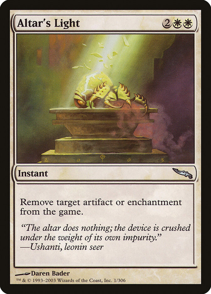 Altar's Light card front