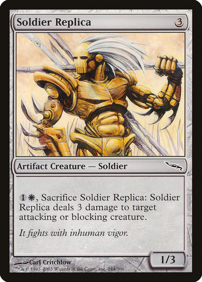 Soldier Replica card front