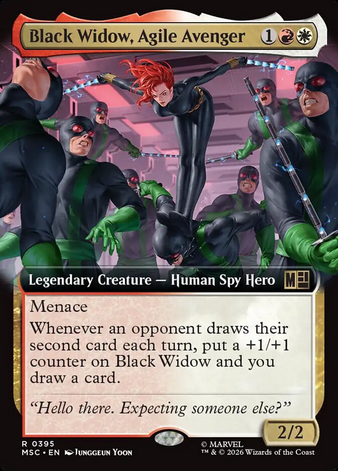 Black Widow, Agile Avenger card front