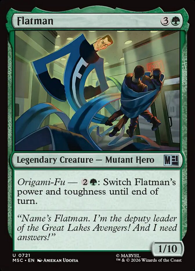 Flatman card front