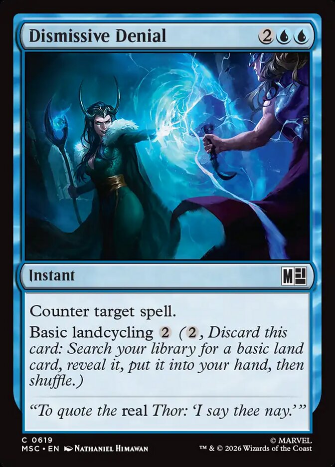 Dismissive Denial card front