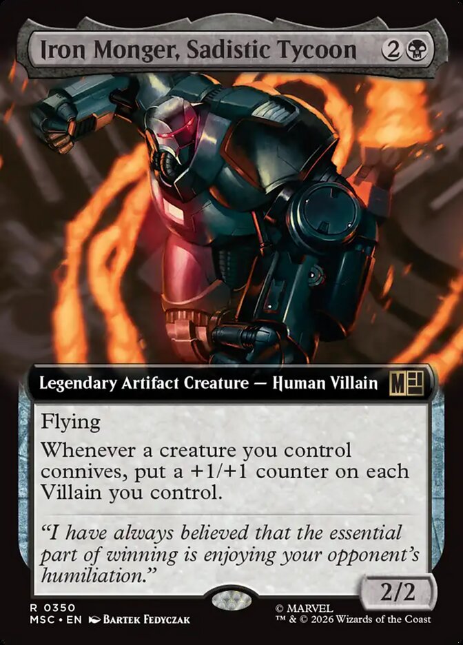 Iron Monger, Sadistic Tycoon card front