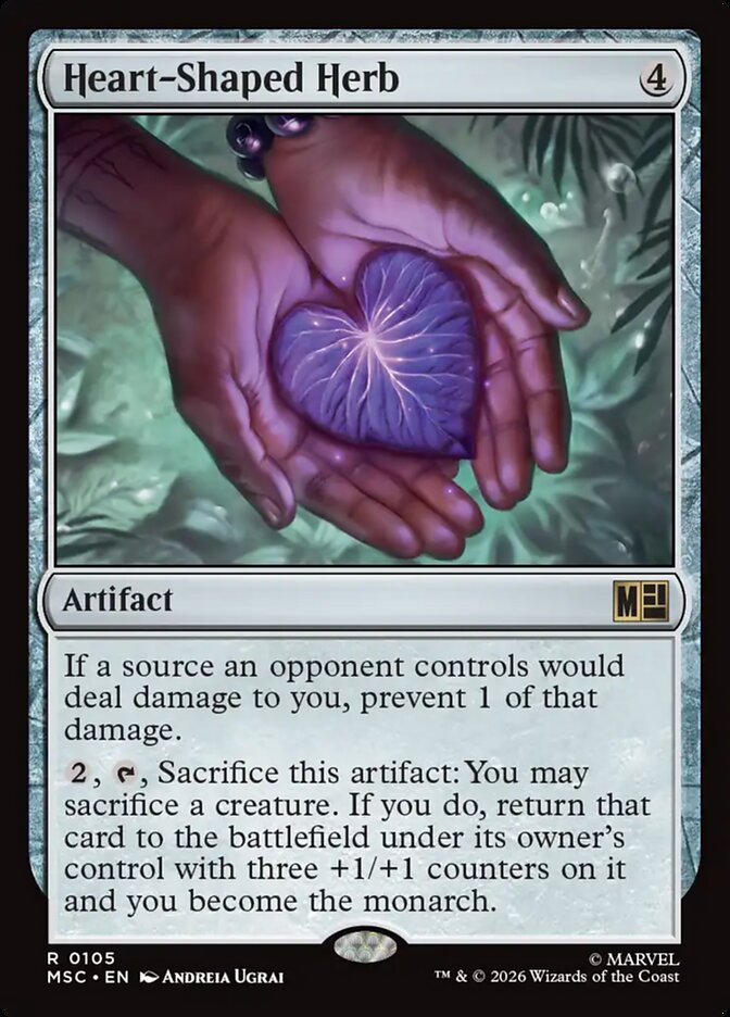 Heart-Shaped Herb card front