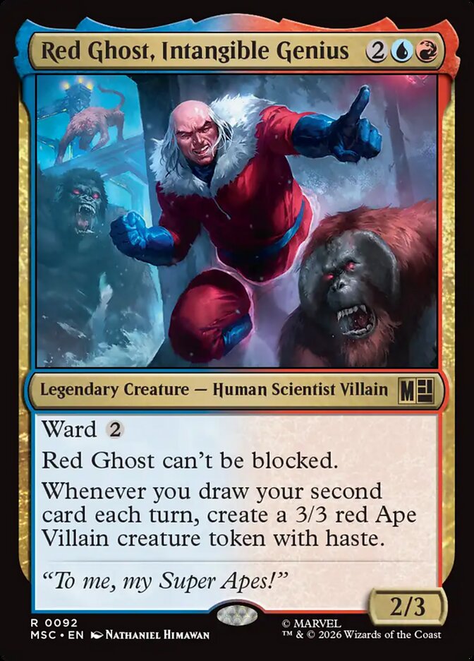 Red Ghost, Intangible Genius card front