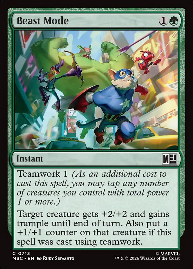 Beast Mode card front