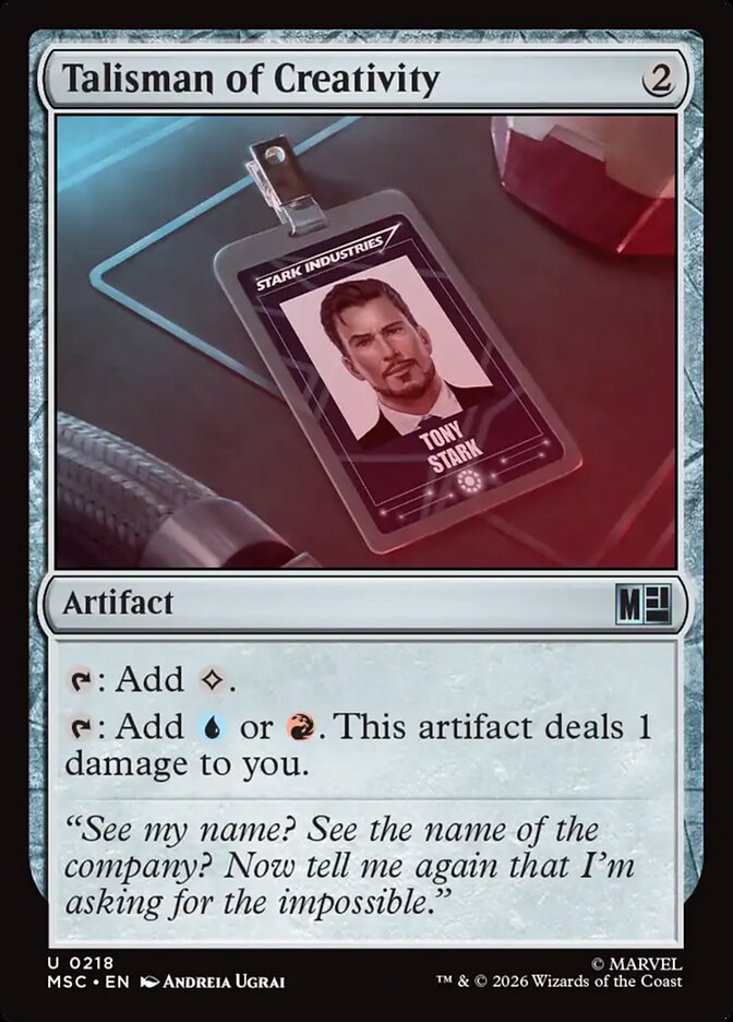 Talisman of Creativity card front