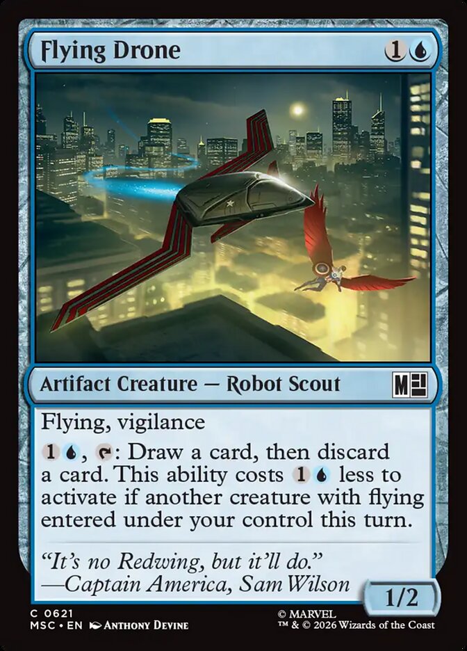 Flying Drone card front