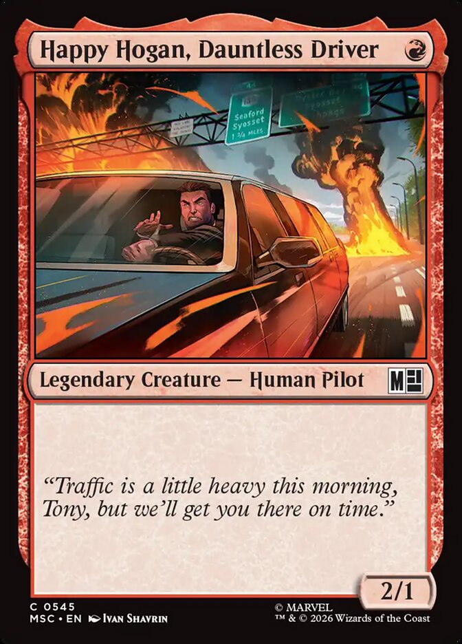 Happy Hogan, Dauntless Driver card front