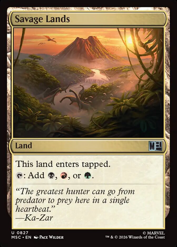 Savage Lands card front