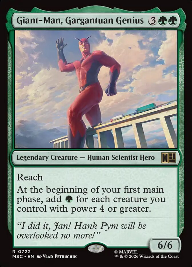 Giant-Man, Gargantuan Genius card front