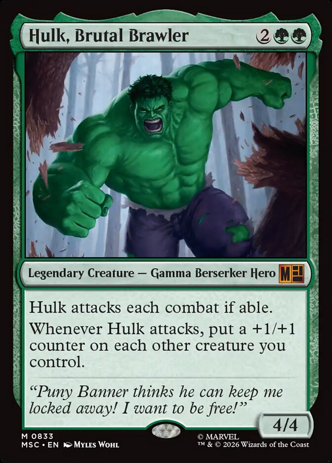 Hulk, Brutal Brawler card front