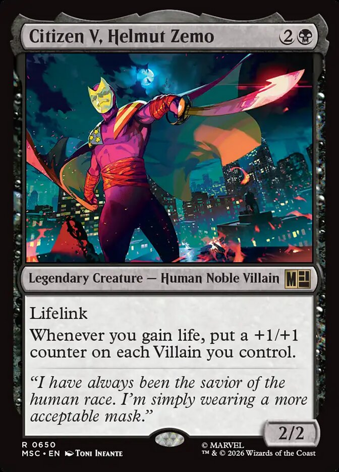 Citizen V, Helmut Zemo card front