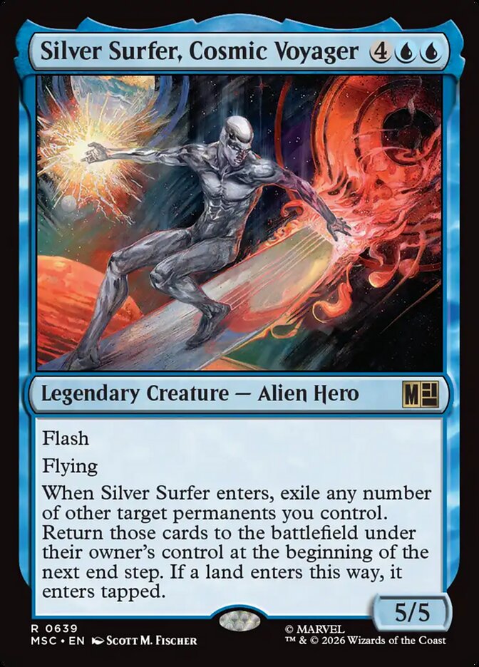Silver Surfer, Cosmic Voyager card front