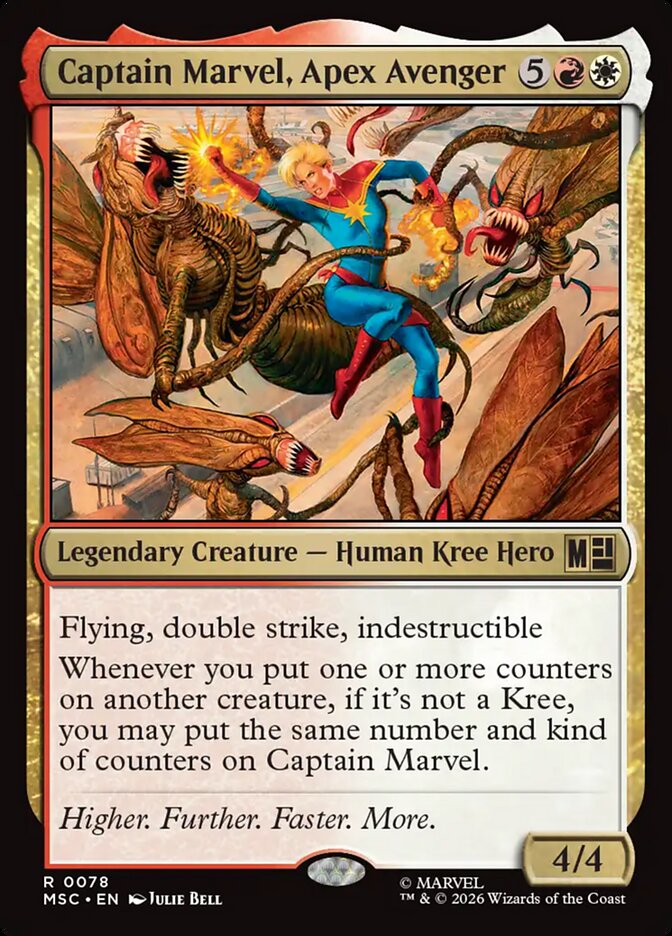 Captain Marvel, Apex Avenger card front