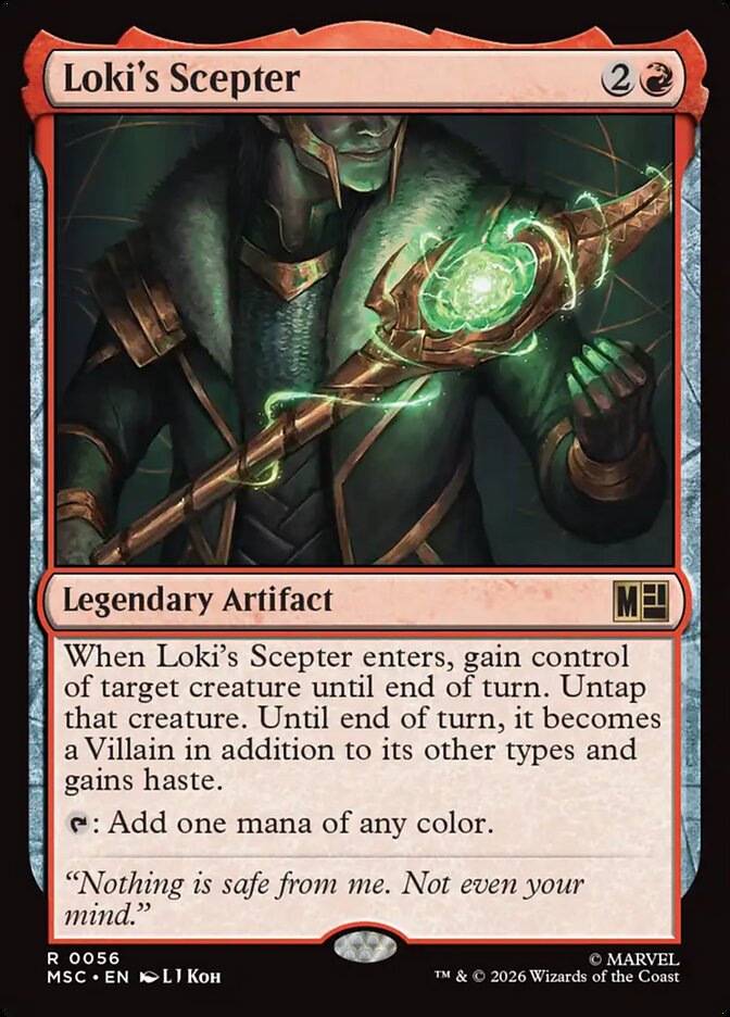 Loki's Scepter card front