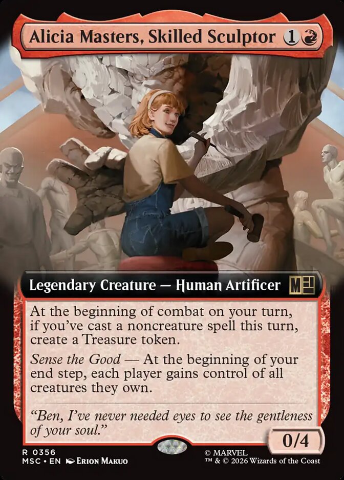 Alicia Masters, Skilled Sculptor card front