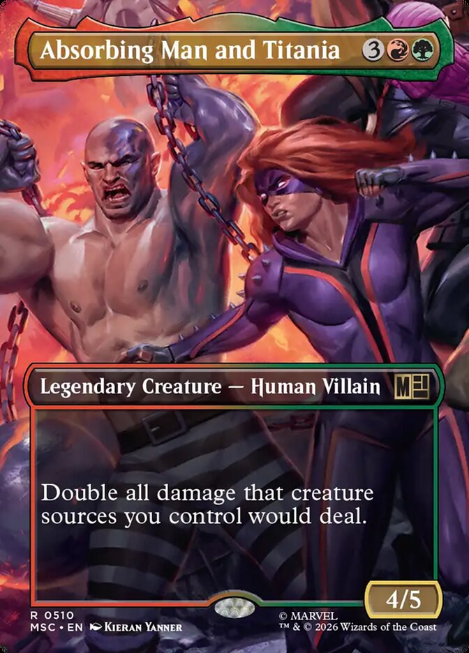 Absorbing Man and Titania card front