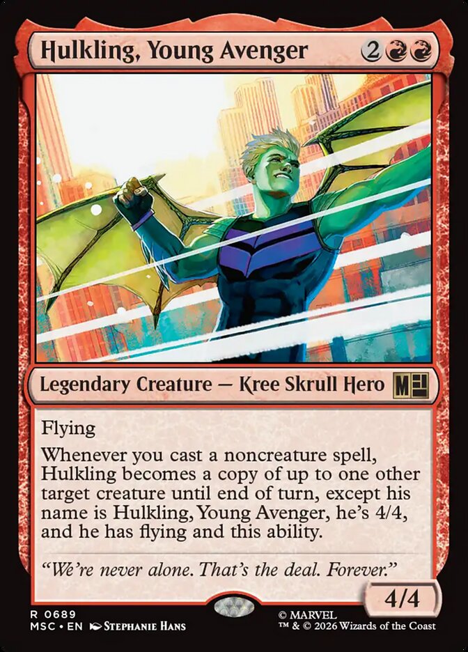 Hulkling, Young Avenger card front