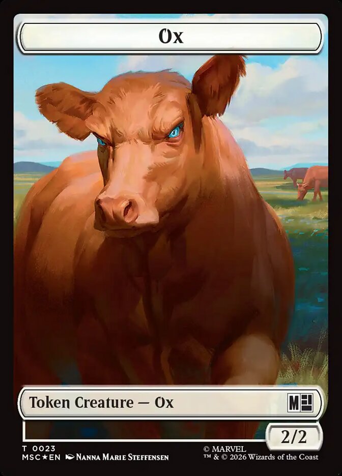 Ox card front