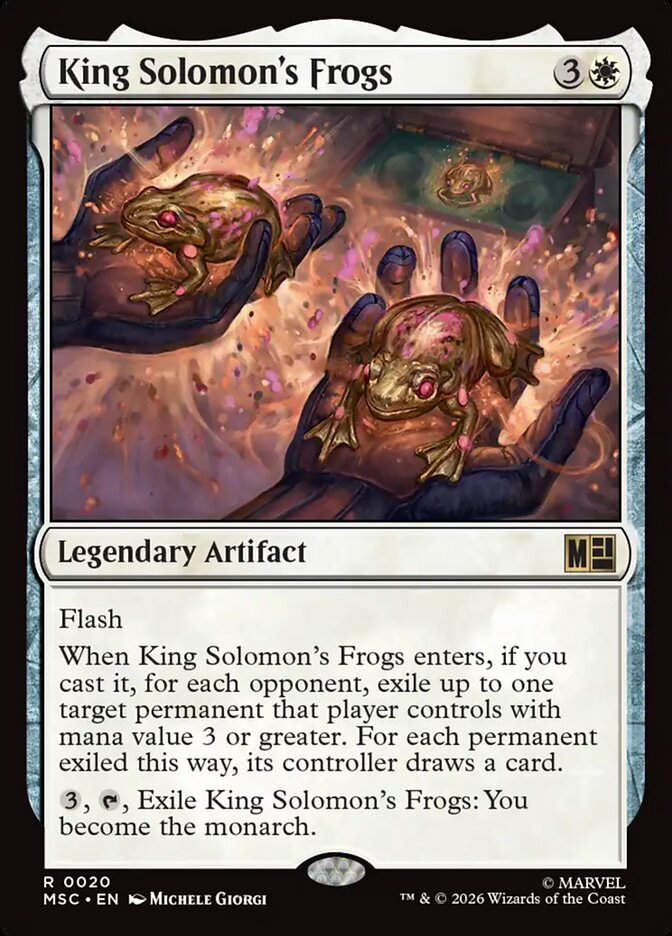 King Solomon's Frogs card front