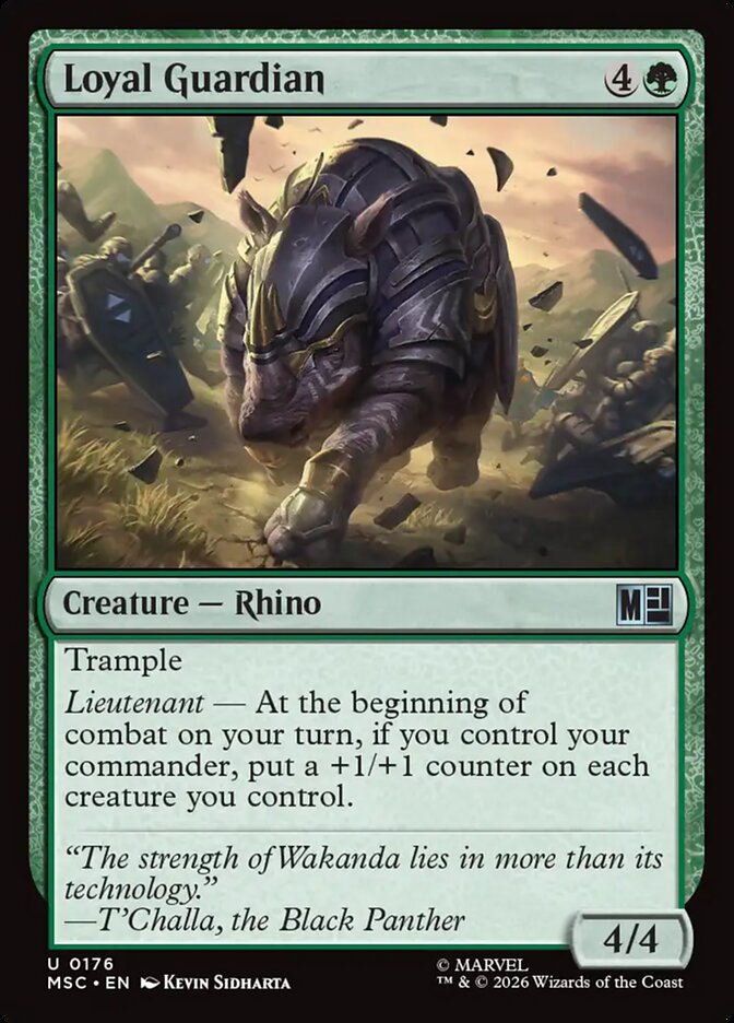 Loyal Guardian card front
