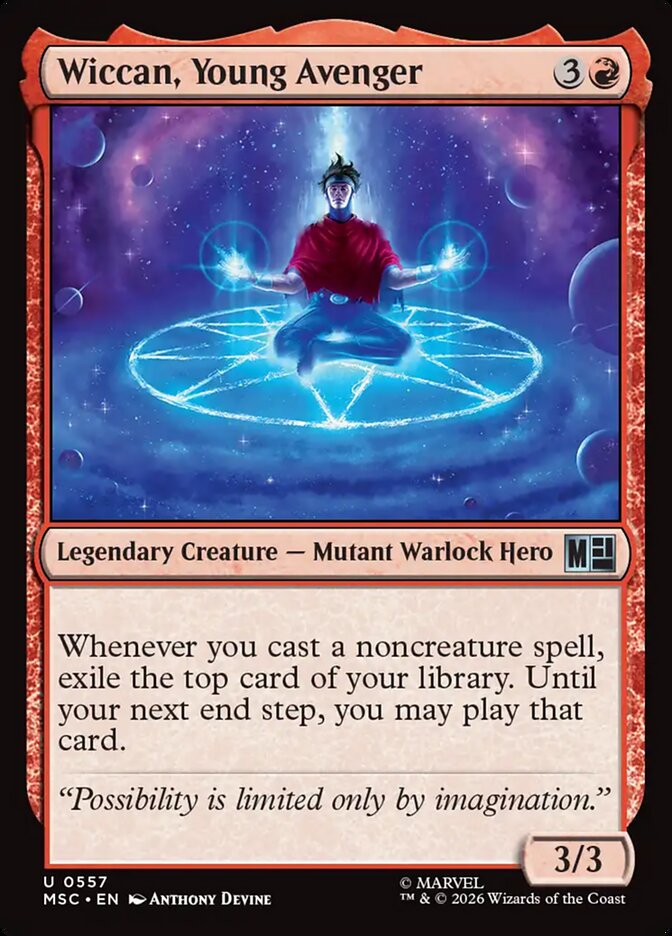 Wiccan, Young Avenger card front