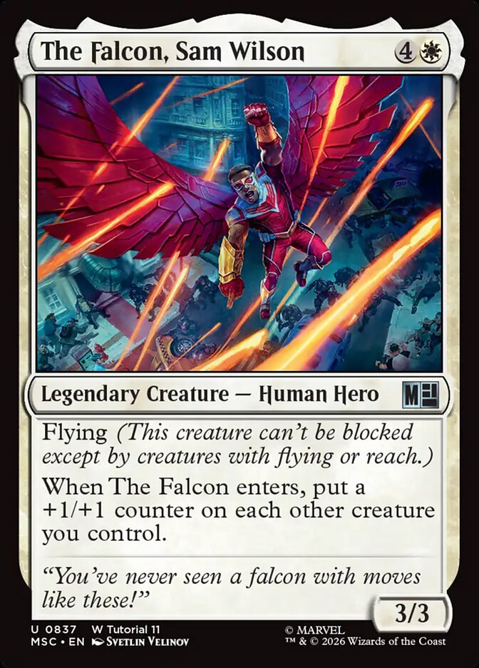 The Falcon, Sam Wilson card front