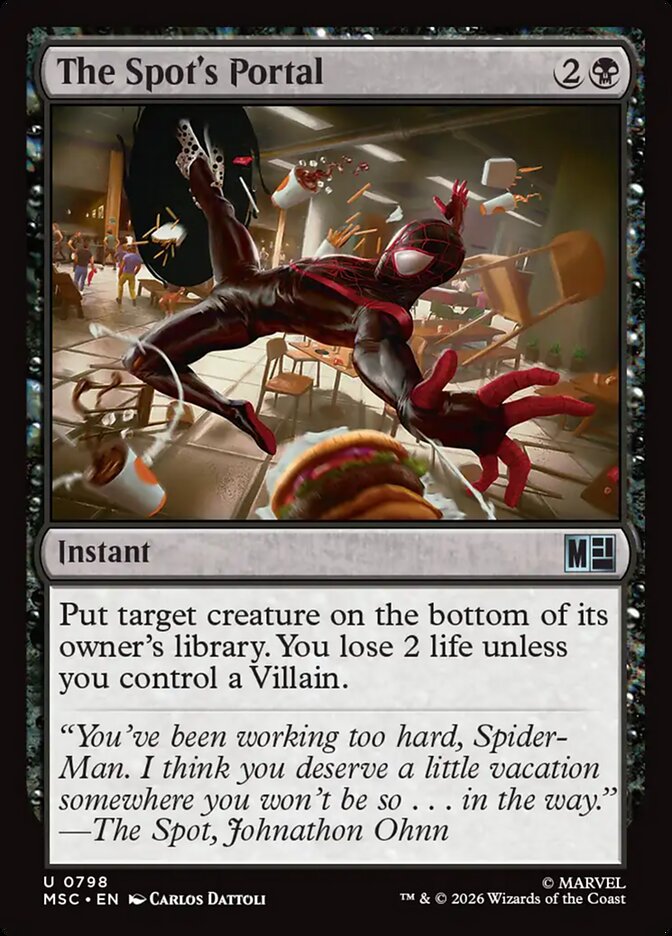 The Spot's Portal card front