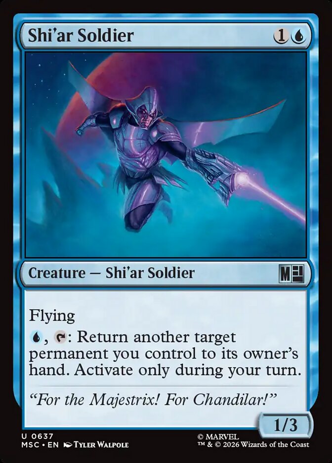 Shi'ar Soldier card front