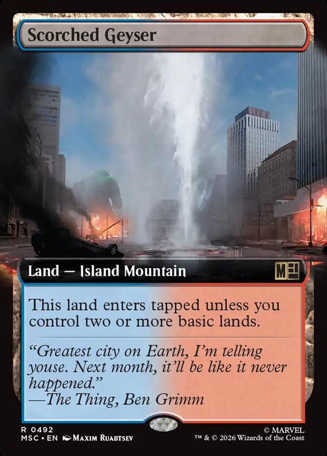 Scorched Geyser card front