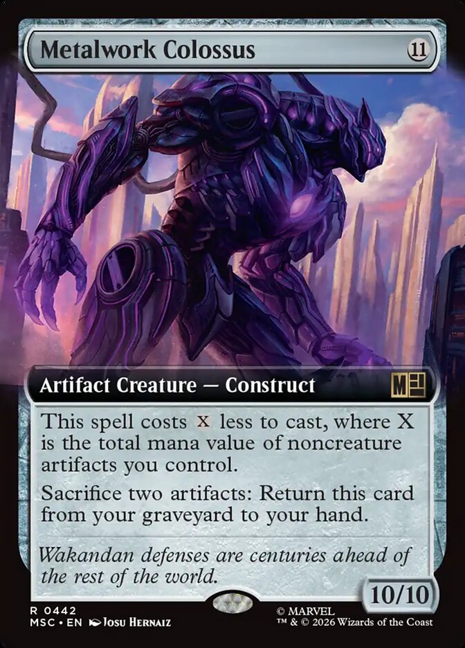 Metalwork Colossus card front