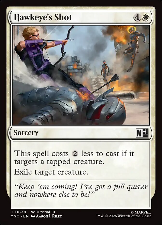 Hawkeye's Shot card front