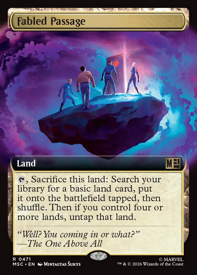 Fabled Passage card front