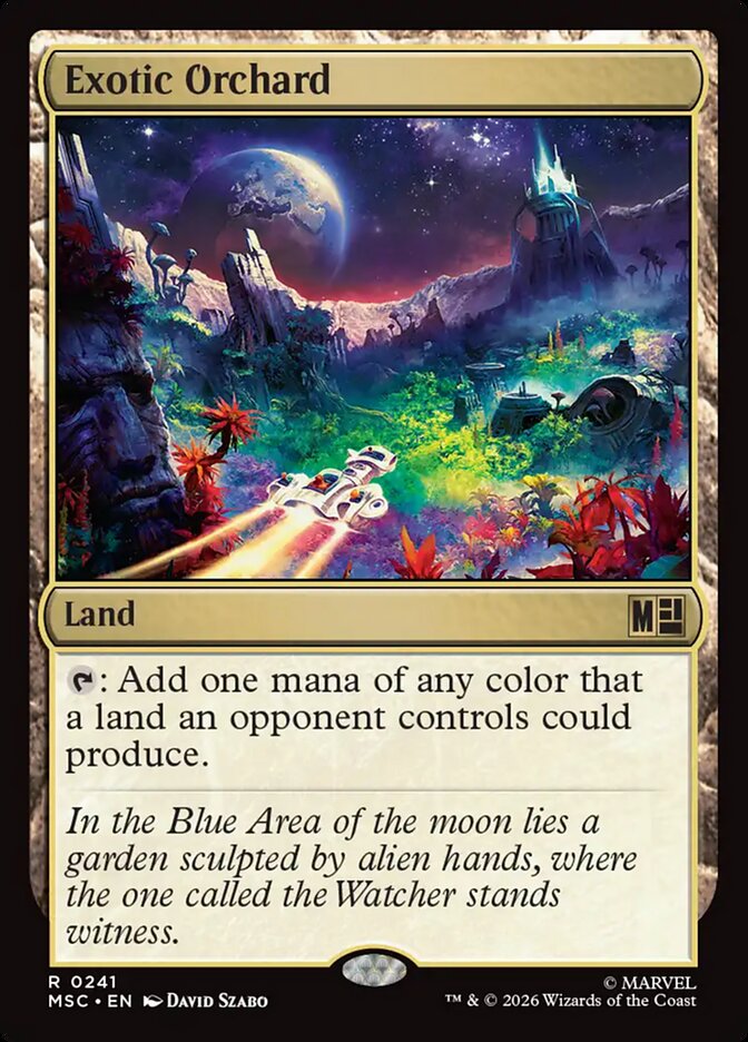 Exotic Orchard card front