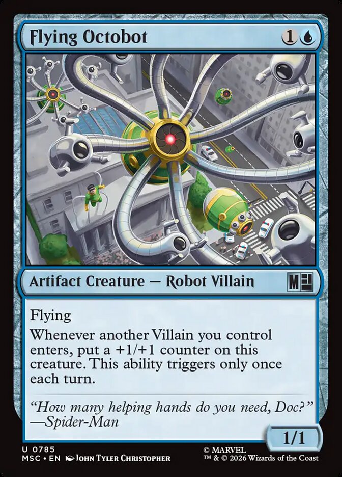 Flying Octobot card front