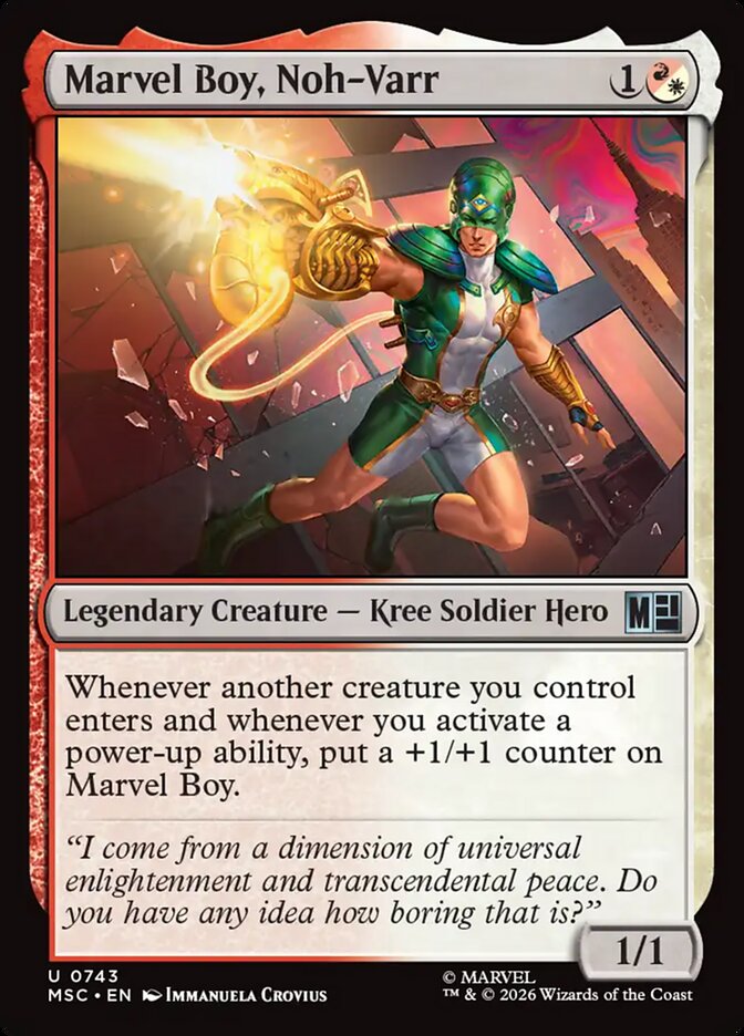 Marvel Boy, Noh-Varr card front