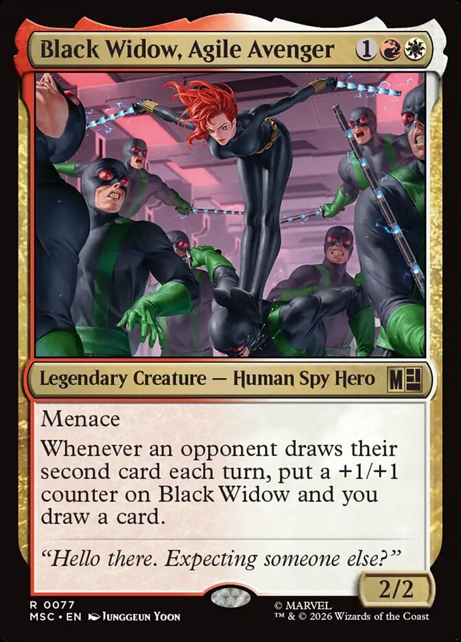 Black Widow, Agile Avenger card front