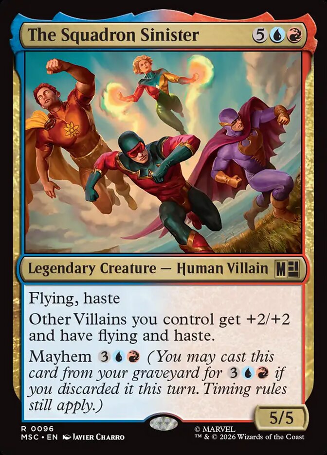The Squadron Sinister card front
