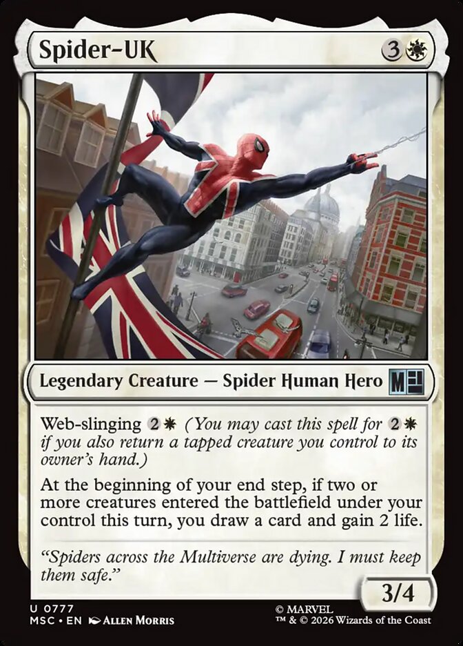 Spider-UK card front
