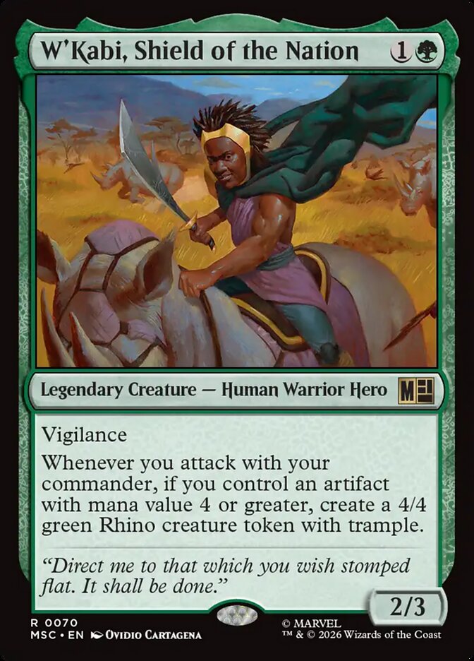 W'Kabi, Shield of the Nation card front
